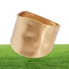 Bangle Charmant Klassiek Chunky Armband Manchet Oversized Breed Handgemaakt Vet Groot Metaal Geborstelde Afwerking Sieraden GOUD 2132019