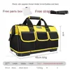 Verktygsväska 1680D Oxford Tyg Tool Bag Heavy Duty Storage Multimeter Electrician Professional Tool Bag Waterproof Wear Resistance Toolbox 230413