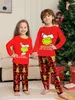 Familie Passende Outfits 2024 Weihnachten Pyjamas Set Weihnachten Erwachsene Kinder Mutter Und Tochter Vater Sohn Nachtwäsche Baby Look 231113