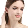 Orecchini a bottone S925 Gancio per l'orecchio in argento Moda Ragazza Temperamento minimalista Gioielli in rilievo TN101
