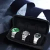Watch Boxes 2/3/5 Slots Portable Roll Travel For CASE Holder With Separation Pillow Organizer Keep Clean Women