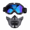 Bisiklet kapakları maskeler balaclava motosiklet bisikletçisi kafatası maskesi cosplay nefes alabilen yüz kalkan askeri taktikler maskesi binicilik motokros kask yüz maskesi kayak 231108