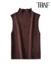 Camisoles Tanks Traf Women Fashion Fitided Basic Ribbed Knitタンクトップ