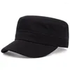 Basker svart platt keps Millitary Tactical Accessories Baseball Hat Man Rivet Design Hatts For Men Original Caps Cotton Gorras
