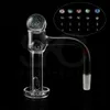 Clou à quartz à bord biseauté XL Terp Slurper entièrement fondu avec ensemble de marbre Dichro en verre pour conduite d'eau Dab Rigs