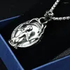 Pendant Necklaces Gothic Style Necklace Jewelry Skull Mirror Hip Hop Vintage Accessories