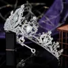 Pinces à cheveux couronne HADIYANA diadème à la mode femmes accessoires de mariée de mariage princesse digne luxe strass bijou BCY8922 cadeaux