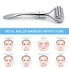 Face Care Devices Stainless Steel Pointed Roller Spatula Massage Ball Stone Massager face lifting Neck Beauty Skin Tool 231113