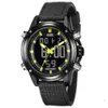 2019 высококачественные роскошные мужские спортивные цифровые часы из нержавеющей стали, многофункциональные часы с водонепроницаемостью