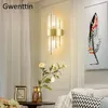 Wall Lamps Modern Crystal Lamp Luxury Gold Art Sconce Decor For Home Living Room Bedroom Bathroom Loft Industrial Mirror Lights LED