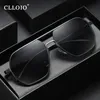 Sunglasses CLLOIO Fashion Aluminum Pochromic Sunglasses Men Women Polarized Sun Glasses Chameleon Antiglare Driving de sol 230412