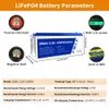 12V 24V LIFEPO4 Batteripaket 50AH 100AH ​​200AH Grad A Lithium Iron Fosfate Battery Inbyggda BMS för EV RV-båtar Motor Forklift