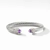 DY Bracciale Gioielli classico designer di lusso top accessori DY Argento sterling S925 Bracciali Donna 7mm Intarsiato Vendita diretta Accessori per gioielli DY Alta qualità