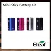 Eleaf Mini iStick 10W Mod Kit 1050mah VV Bateria com tela OLED Dispositivo Vape com carregador USB eGo Threading Connector 100% autêntico