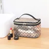 Sacs à cosmétiques cas 1 pièces 5 pièces amour maquillage sac en maille Portable voyage pochettes à fermeture éclair pour accessoires de bureau à domicile Cosmet 231113