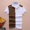 Designer 2022 Men Luxury Poloshirts Brand Clothes Summer Casual Polo Fashion Snake Bee Print broderi T Shirt High Street Mens Polos M-3XL 2SE5