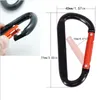 Caribeener Carabiner Clip Black Carabiner Double Rivet D Shape Buckle - Nyckelringar, camping, vandringstillbehör, karabiners för låsning av hund koppel, sele, yogaswing, gym