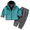 Kleidungssets SAILEROAD Baby Jungen Kleidungssets Kinder Polar Fleece Anzüge Mädchen TopsHosen 2 Stück Anzüge Herbst Winter Kinder Sets 231113