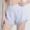 Active Shorts Mujeres Verano 2 en 1 Poly Spandex Traje de baño de gimnasio de secado rápido con pierna ancha