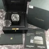 AP 스위스 럭셔리 시계 새로운 서사시 오크 오프 쇼어 시리즈 26405CE 훈제 녹색 44mm 날짜 디스플레이 타이밍 기능 자동 기계적 남성 시계 20 년 완료 0Bay