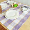 Tea Napkins 12 Pieces Plaids Towel Cotton Coffee Napkin Waffle Kitchen Po Background Decoration 43x68cm