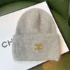 Celiene CEL Beanie Top-Qualität Hut Luxuriöse neue triumphale Kaninchenhaar-Wollmütze Damen süße und vielseitige Herbst- und Winterstrickmütze Ins Pullover Warm