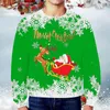 Heren Hoodies Kerstmis Grafische truien Kerstman Sweetshirts Navidad Jumper Baggy Hood Sneeuwvlok Rood Vrije tijd Viering Sudaderas