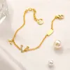 20 Style Gold Plated Bracelets Designer Jewelry Bracelet Bangle Chain Women Accessories Wedding Lovers Gift