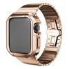 For Apple Watch Series 8 7 6 5 4 3 2 SE Ultra MOD KIT Set Protective Case Stainless Steel Band Strap Cover