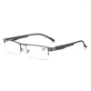 Solglasögon Metal Square Frame Half Simple Eginy Mirror Reading Glasses