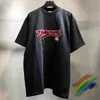 Mens T-shirts Red Embrodery Vetements T-shirt Men Women 1 Quality Overized T Shirt Casual Black VTM Tops TEE 230413