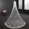 Voiles de mariée NZUK Voile de mariage en dentelle 3 mètres de long 1,5 large deux couches blanc ivoire avec accessoires de peigne