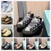 Chaussures habillées de concepteur de luxe Mode en cuir Lanven Curb Sneakers Paies Men Femmes Lacet-up Extraordinaires Trainers Calfskin Rubber Nappa Trainers des Chaussures