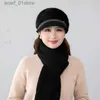 Şapkalar Accanlar Setler Kadın Şapka Eşarp GS 3 Parçası Set Kalın Sıcak Örgü Eşarplar Beanies G Setleri 2021 Yeni Rus Kış AksesuarlarıL231113