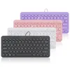 Office Keyboard Small Retro round Parts Thin and Portable Universal USB Wired Keyboard