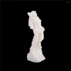Figurine decorative 1Pc Goddess Works Art Figure Scultura Statua Artigianato Fai da te Home Desk Miniature Craft Bianco