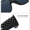 Sunglasses Designer One Piece Women For Men Trendy Sun Glasses Vintage Punk Big Frame Lattice Oversized Shades