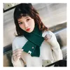 Warm Woman Scarf With A Small Stberry Solid Scarves Nice Short Paragraph Knitted Gifts Mticolor Drop Delivery Dhkgl