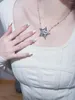 Choker Harajuku Star Pentagram Metal Clavicleチェーン