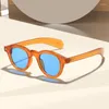 Gafas de sol Moda Oval Leopardo Hombres Mujeres Retro Remache Redondo Gafas de sol para damas Vintage Pequeñas gafas Sombras UV400