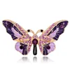 Email Butterfly broche sieraden vlinder gevormde strass broches corsage pins mode dames sieraden