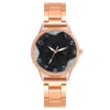 WJ-10810 grande échelle numérique fleur loisirs montres à Quartz bracelet en acier inoxydable fabricant en gros accepter