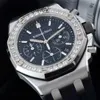 AP Swiss Luxury Watch New Royal Oak 26231 Automatic Machinery 37mm Diameter New Blue Faced Precision Steel Case Original Diamond Set T1A9