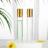 Bouteilles de stockage Bouteille à roulettes Huile essentielle en rouleau Huiles vides Parfum Mini flacons rechargeables Conteneur d'échantillon 10 ml 5 ml Liquides étanches