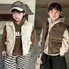 Vest Herfst Winter Kinderen Katoenen Vest Jas Koreaanse Versie Losse Casual Sport Jas Kinderen Gewatteerde Warme Bovenkleding 231110