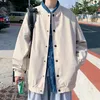 Kurtki męskie męskie płaszcze baseballowe płaszcze 2023 Solid koreański styl streetwear pary wiatrówki wiosenne jesień