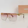 Projektant Luksusowe okulary przeciwsłoneczne z łańcuchową modą i maską damską Maska okularów Slim SMU50Z Driving Art Street Photography z oryginalnym pudełkiem