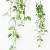 Dekorativa blommor 90 cm Faux Vine Wedding Decoration Tropical Fake Wall Hanging Plant Twine Rattan Garden Party Home Decor Accessori Props