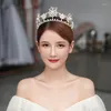 Saç klipsleri barok vintage altın güneş yıldız renk kristal inciler gelin tiaras taç rhinestone düğün aksesuarları pageant diadem