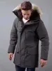 2023 Nuovo stile antivento designer uomo langford parka Piumino bianco Chaqueton tessuto canadese Cappotto esterno piumino cappotto caldo con cappuccio Taglia S-3XL